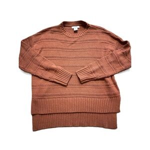 NWT Cupcakes And Cashmere Cream Pullover Round Neck Textured Sweater